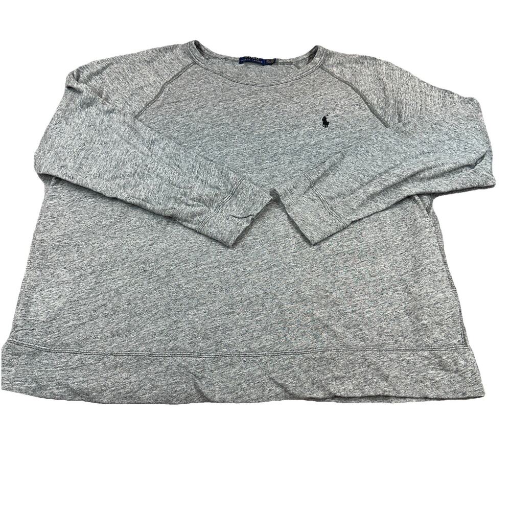 Ralph Lauren Sweatshirt Mens XXL 2XL Grey French Terry Pullover Crewneck Pony - Picture 2 of 10